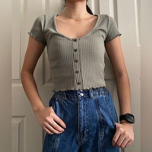 Forever 21 Green crop top
